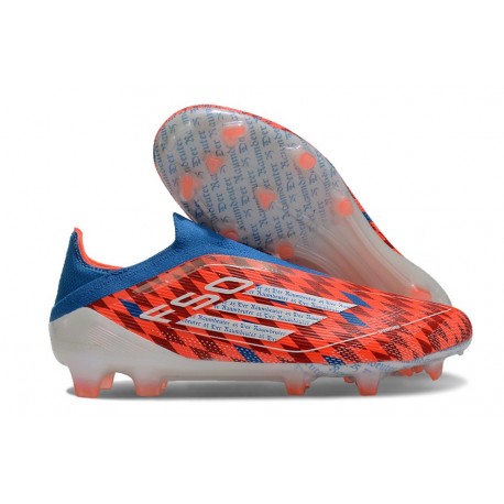 Buty Piłkarskie adidas F50 Elite Laceless FG Czerwony Niebieski Biały