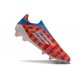 Buty Piłkarskie adidas F50 Elite Laceless FG Czerwony Niebieski Biały