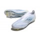 Buty Piłkarskie adidas F50 Elite Laceless FG Biały Niebieski