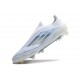 Buty Piłkarskie adidas F50 Elite Laceless FG Biały Niebieski