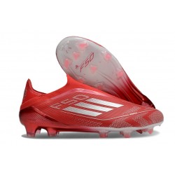 Buty Piłkarskie adidas F50 Elite Laceless FG Czerwony Srebro