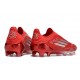Buty Piłkarskie adidas F50 Elite Laceless FG Czerwony Srebro