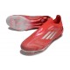 Buty Piłkarskie adidas F50 Elite Laceless FG Czerwony Srebro