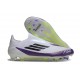 Buty Piłkarskie adidas F50 Elite Laceless FG X Messi Biały Czarny Fioletowy