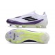 Buty Piłkarskie adidas F50 Elite Laceless FG X Messi Biały Czarny Fioletowy