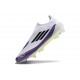 Buty Piłkarskie adidas F50 Elite Laceless FG X Messi Biały Czarny Fioletowy