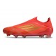 Buty Piłkarskie adidas F50 Elite Laceless FG Czerwony Złoto