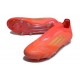 Buty Piłkarskie adidas F50 Elite Laceless FG Czerwony Złoto