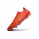 Buty Piłkarskie adidas F50 Elite Laceless FG Czerwony Złoto