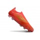 Buty Piłkarskie adidas F50 Elite Laceless FG Czerwony Złoto