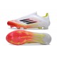 Buty Piłkarskie adidas F50 Elite Laceless FG Biały Czerwony Czarny