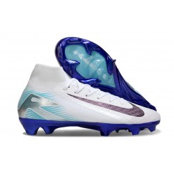 Nike Air Zoom Mercurial Superfly X Elite FG Biały Niebieski Czarny