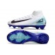 Nike Air Zoom Mercurial Superfly X Elite FG Biały Niebieski Czarny