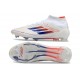 adidas F50 Elite Mid FG Biały Czerwony Niebieski