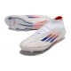 adidas F50 Elite Mid FG Biały Czerwony Niebieski