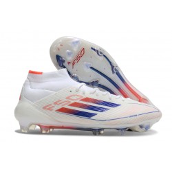 adidas F50 Elite Mid FG Biały Czerwony Niebieski
