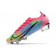 Nike Korki Mercurial Vapor XIV Elite FG Niebieski Różowy Zielony