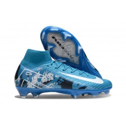 Nike Zoom Mercurial Superfly 10 Elite FG Niebieski Biały