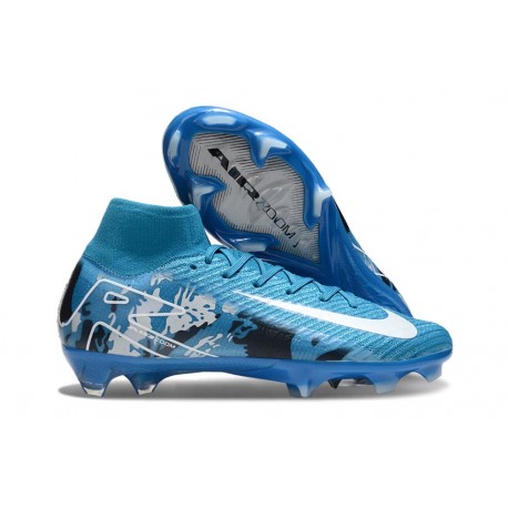 Nike Zoom Mercurial Superfly 10 Elite FG Niebieski Biały