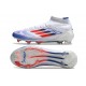 adidas F50 Elite Mid FG Biały Czerwony Niebieski