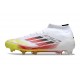 adidas F50 Elite Mid FG Biały Czerwony Zawistny