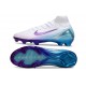 Nike Zoom Mercurial Superfly 10 Elite FG Biały Niebieski Fioletowy