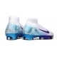 Nike Zoom Mercurial Superfly 10 Elite FG Biały Niebieski Fioletowy