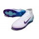 Nike Zoom Mercurial Superfly 10 Elite FG Biały Niebieski Fioletowy