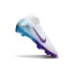 Nike Zoom Mercurial Superfly 10 Elite FG Biały Niebieski Fioletowy