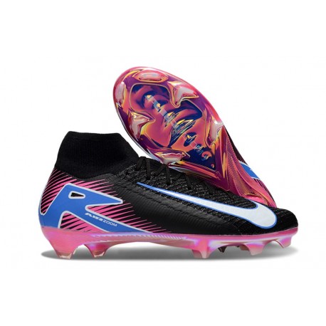 Nike Zoom Mercurial Superfly 10 Elite FG Czarny Biały Różowy Niebieski