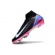 Nike Zoom Mercurial Superfly 10 Elite FG Czarny Biały Różowy Niebieski