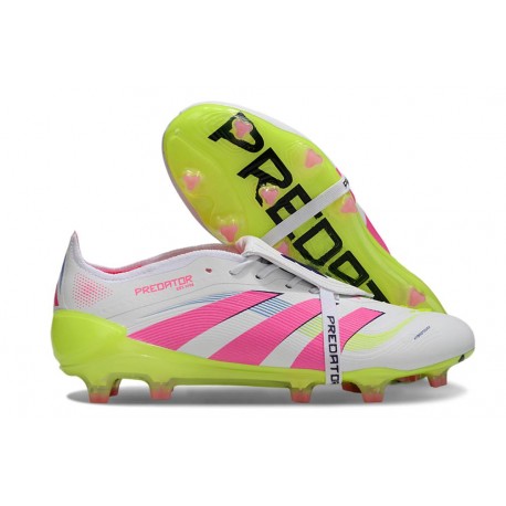 Buty adidas Predator Elite Foldover Tongue FG Biały Różowy Zawistny