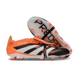 Buty adidas Predator Elite Foldover Tongue FG Czarny Biały Pomarańczowy