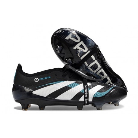 Buty adidas Predator Elite Foldover Tongue FG Czarny Biały Niebieski