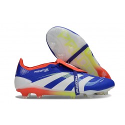 Buty adidas Predator Elite Foldover Tongue FG Niebieski Biały Czerwony