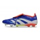 Buty adidas Predator Elite Foldover Tongue FG Niebieski Biały Czerwony