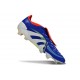 Buty adidas Predator Elite Foldover Tongue FG Niebieski Biały Czerwony