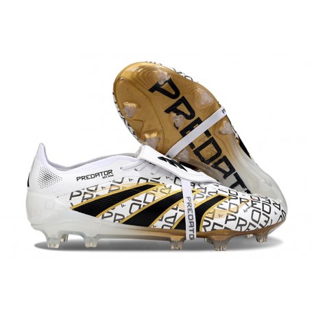 adidas Predator Elite FT 2025 FG Biały Czarny Złoto