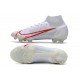 Buty piłkarskie Nike Mercurial Superfly 8 Elite FG Biały Czerwony