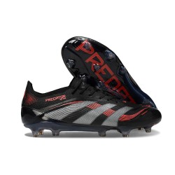 Korki Piłkarskie adidas Predator Elite FG Czarny Czerwony Szary