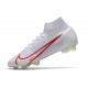 Buty piłkarskie Nike Mercurial Superfly 8 Elite FG Biały Czerwony