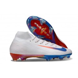 Nike Air Zoom Mercurial Superfly X Elite FG Biały Niebieski Czerwony