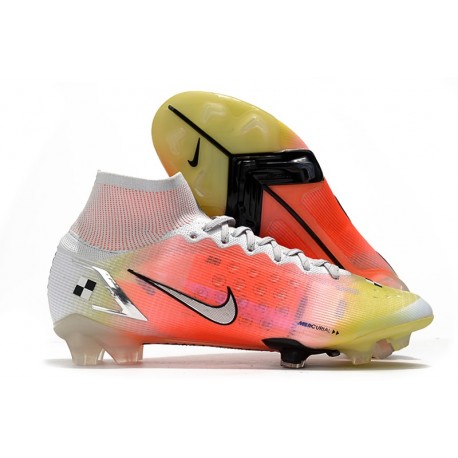 Buty piłkarskie Nike Mercurial Superfly 8 Elite FG Biały Czerwony Zawistny