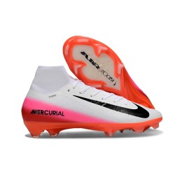 Nike Air Zoom Mercurial Superfly X Elite FG Biały Czerwony Czarny