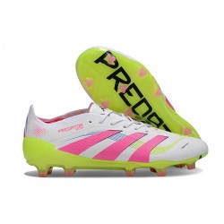 Korki Piłkarskie adidas Predator Elite FG Biały Różowy Zawistny