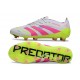 Korki Piłkarskie adidas Predator Elite FG Biały Różowy Zawistny