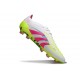 Korki Piłkarskie adidas Predator Elite FG Biały Różowy Zawistny