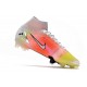 Buty piłkarskie Nike Mercurial Superfly 8 Elite FG Biały Czerwony Zawistny