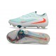 Nike Phantom 6 Niskie Elite FG Biały Zielony Pomarańczo