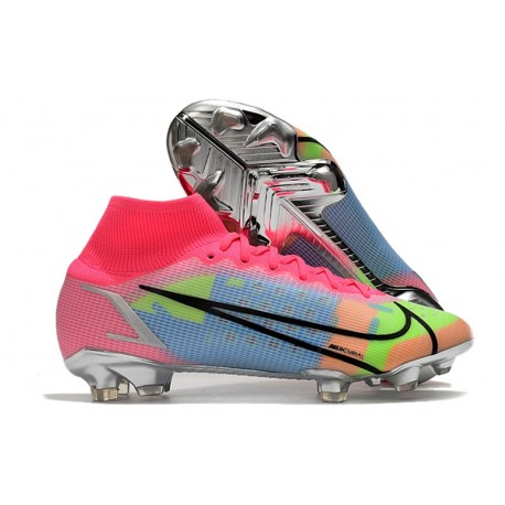 Buty Nike Mercurial Superfly 8 Elite FG Różowy Niebieski Zielony